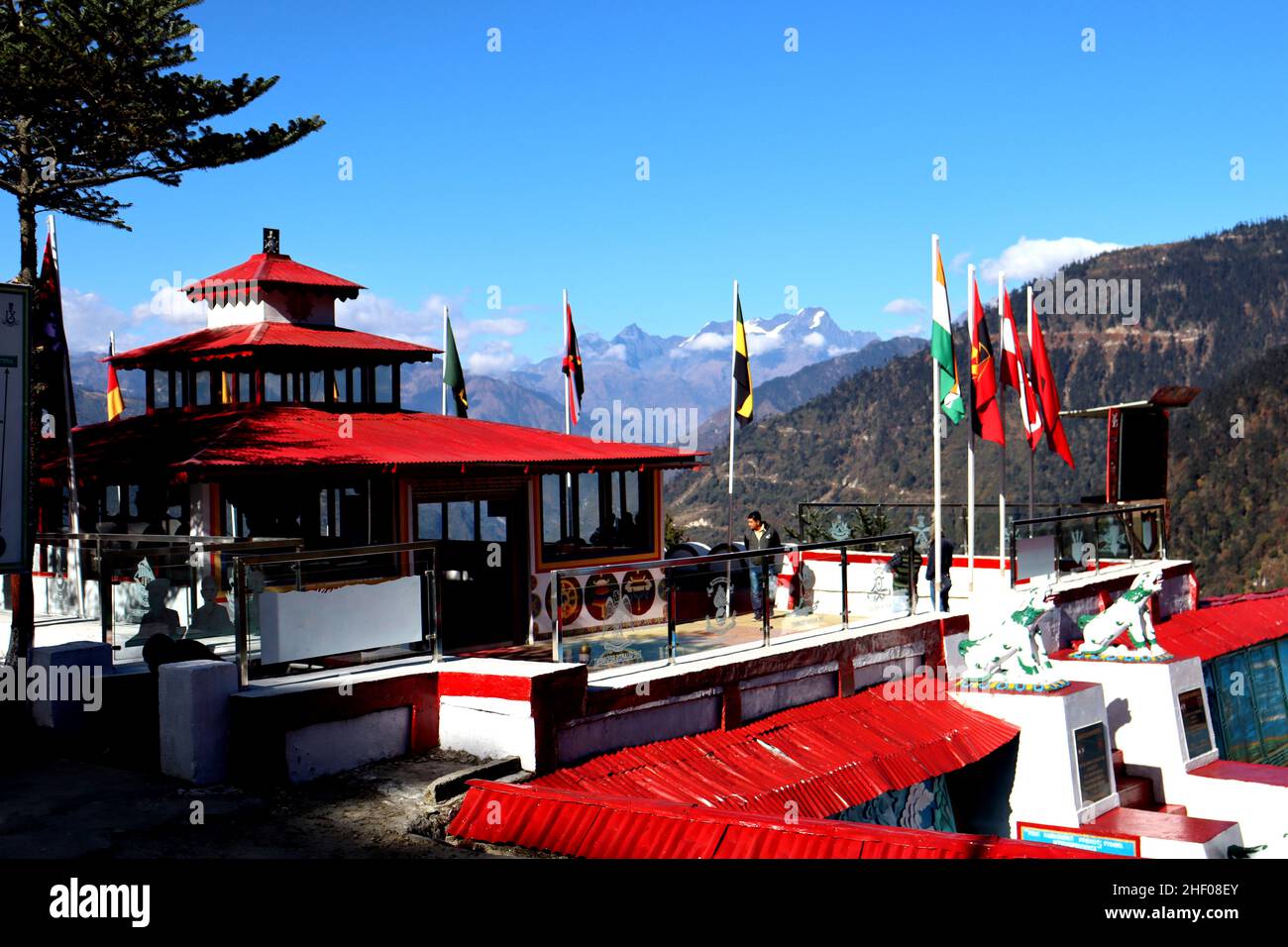 Jaswant Garh war Memorial, Indien - China war 1962, indische Armee, Touristenort in der Nähe von Tawang, Arunachal Pradesh, Nordostindien Stockfoto