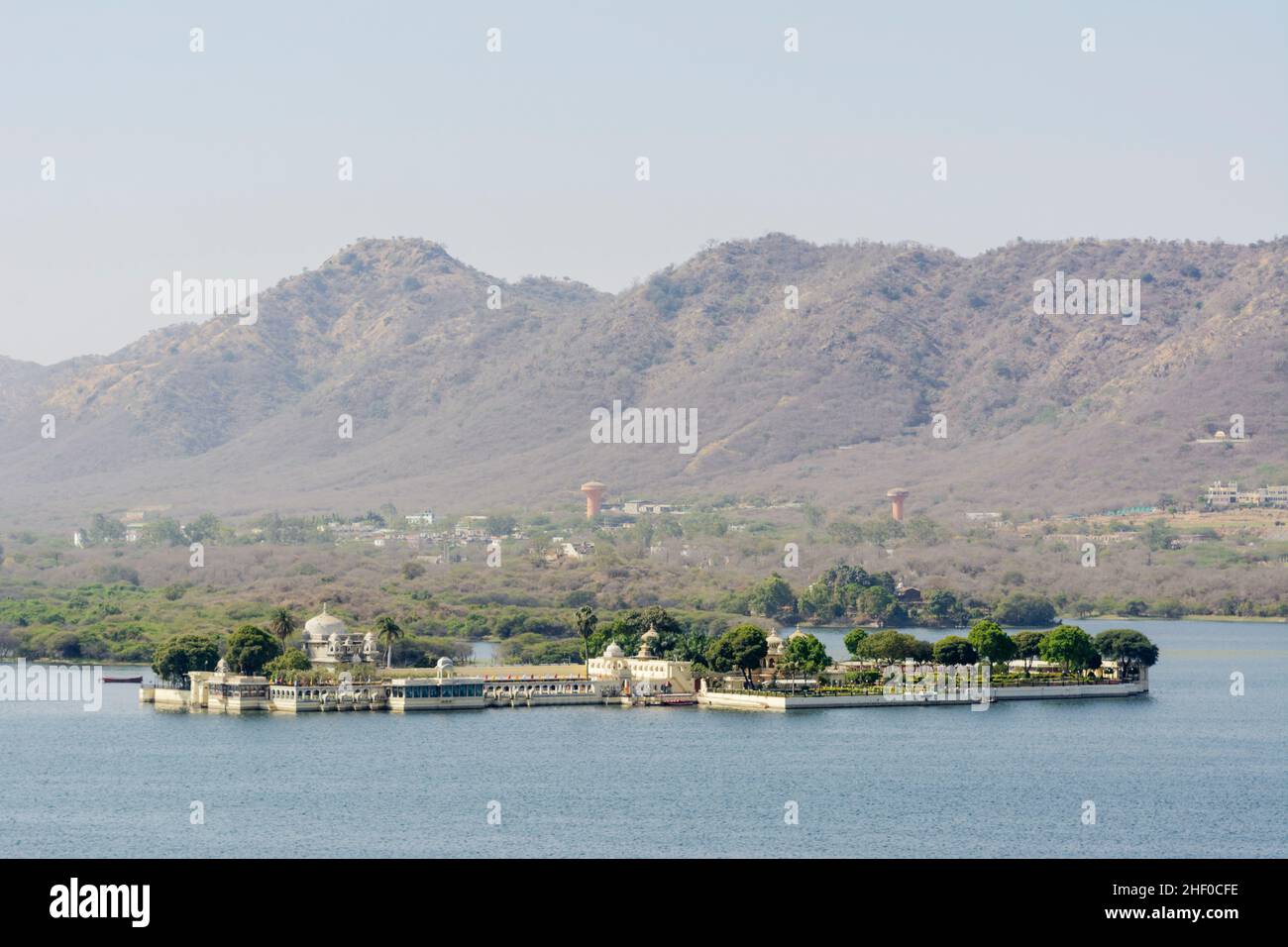 Jag Mandir Palace auf Jagmandir Island, Lake Pichola, Udaipur, Rajasthan, Indien, Südasien Stockfoto