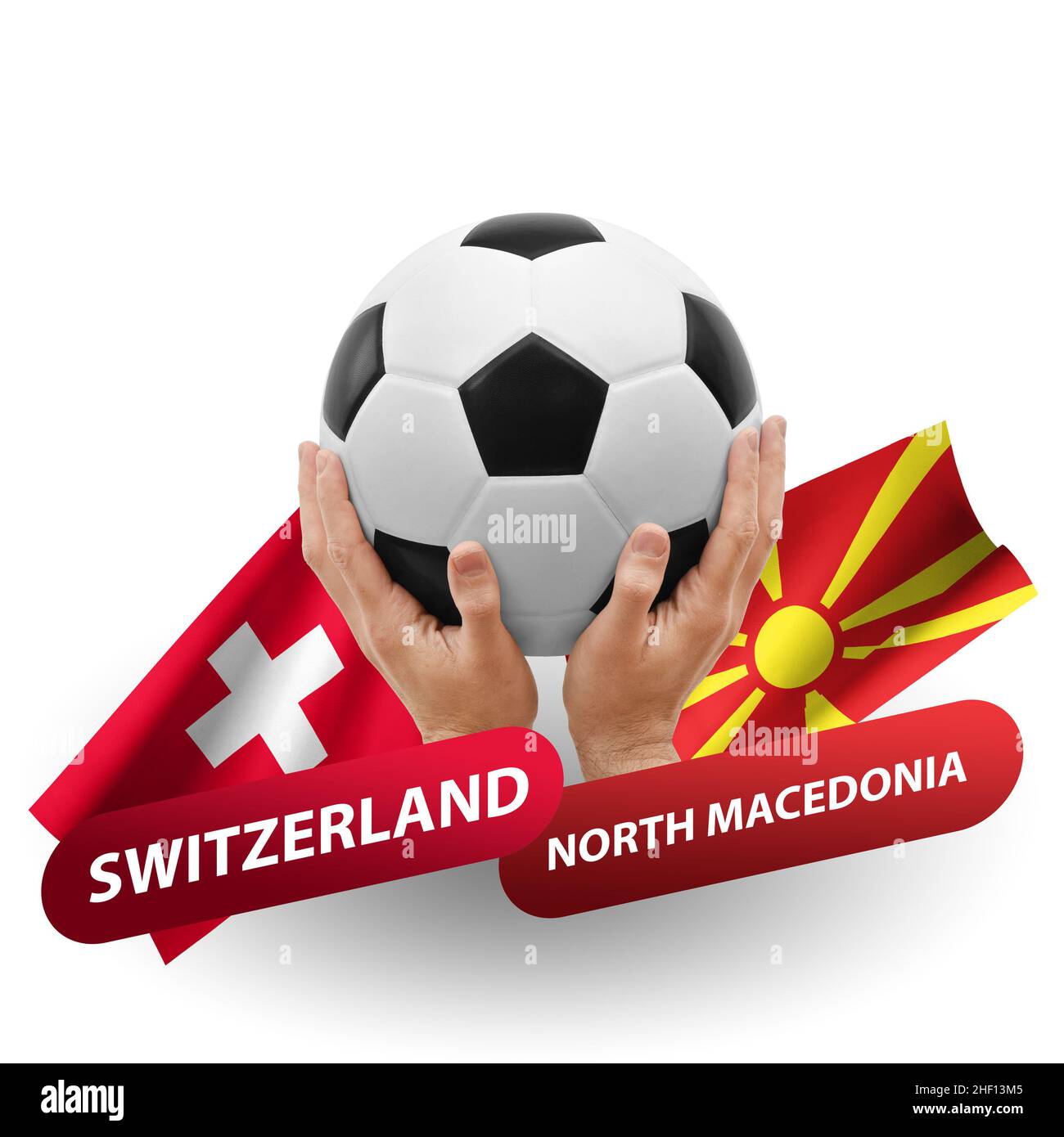 Fußballspiel, Nationalmannschaften schweiz gegen nordmakedonien  Stockfotografie - Alamy