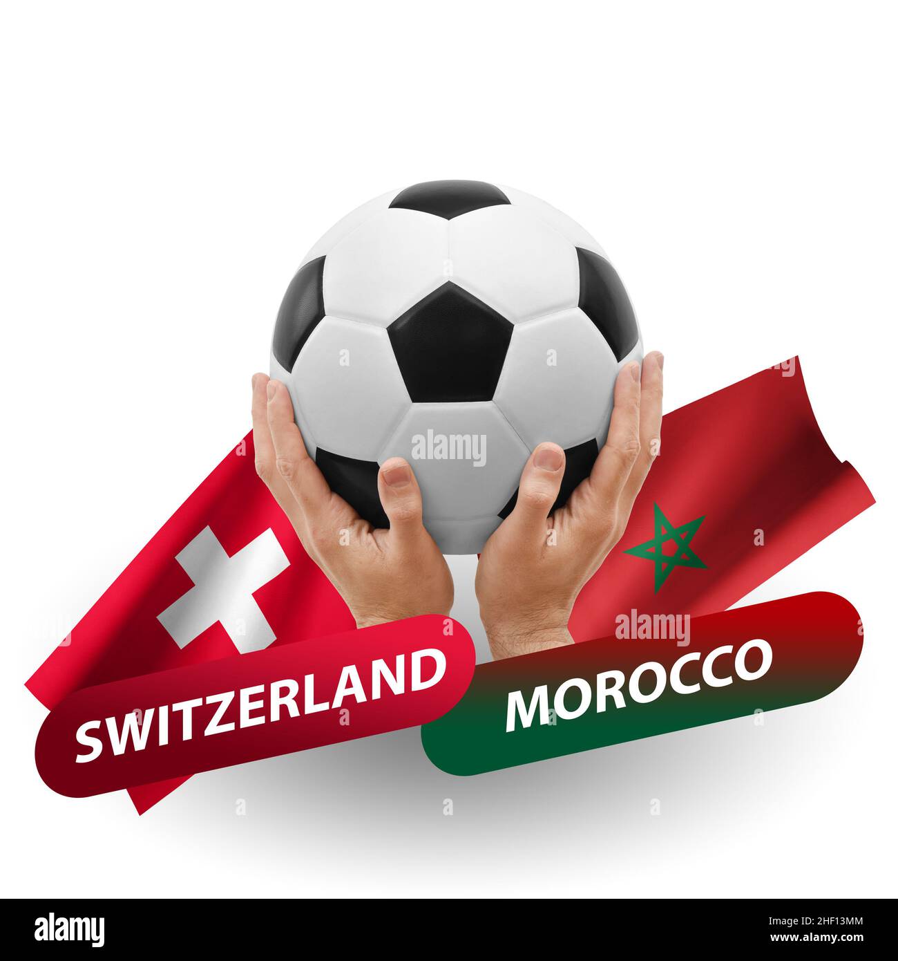 Schweiz Marokko Flagge Stockfotos und -bilder Kaufen - Alamy