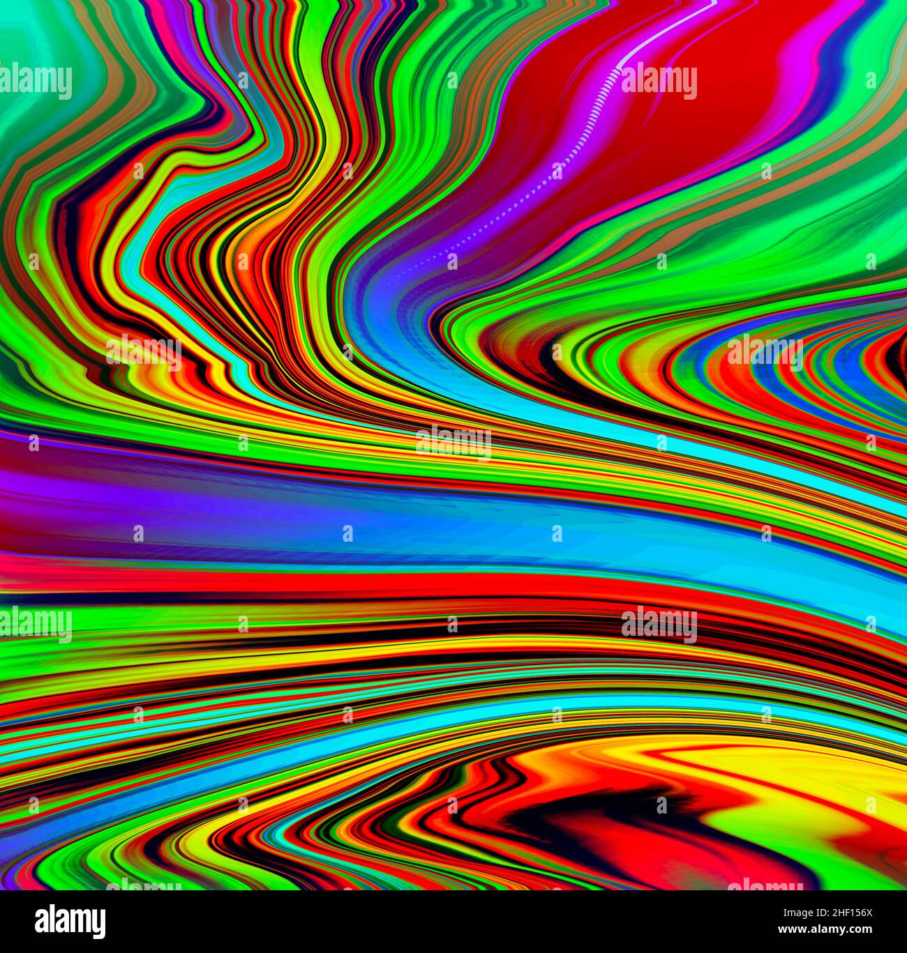 Farbe Flüssigkeit Regenbogen wirbeln abstrakt Stockfoto