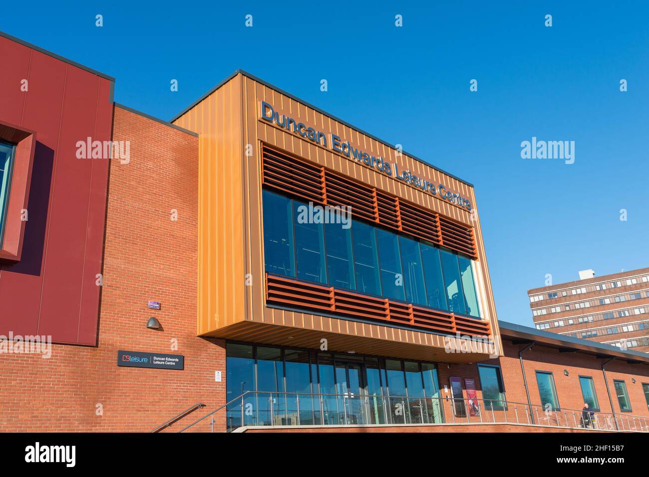 Das neu erbaute Duncan Edwards Leisure Center in Dudley, West Midlands, wurde am 24. Januar 2022 eröffnet Stockfoto