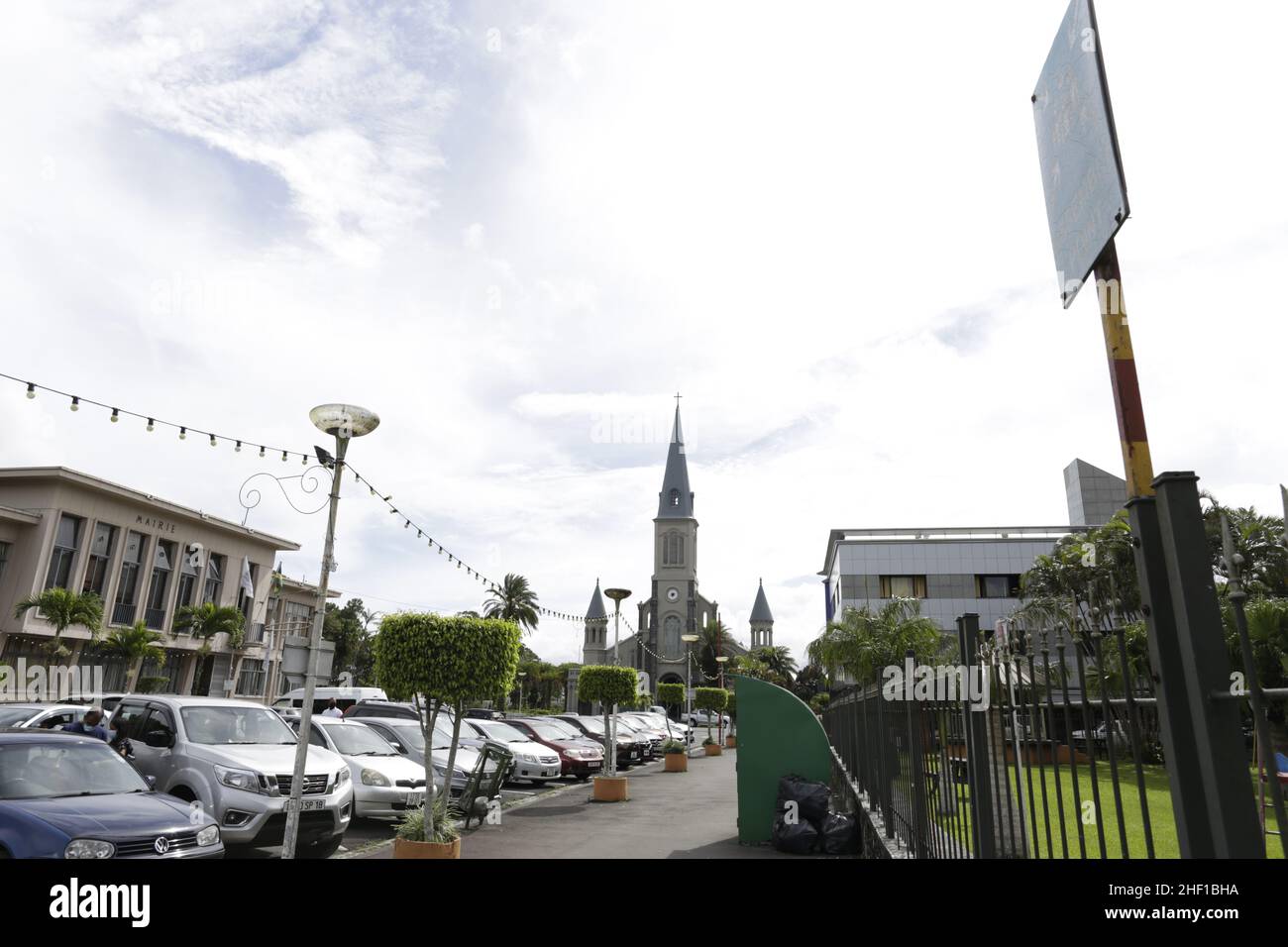 Curepipe est la deuxième ville de Maurice (81 600 Einwohner en 2003). Elle est située sur les hauteurs, presque au Centre de l'île Maurice, Stockfoto