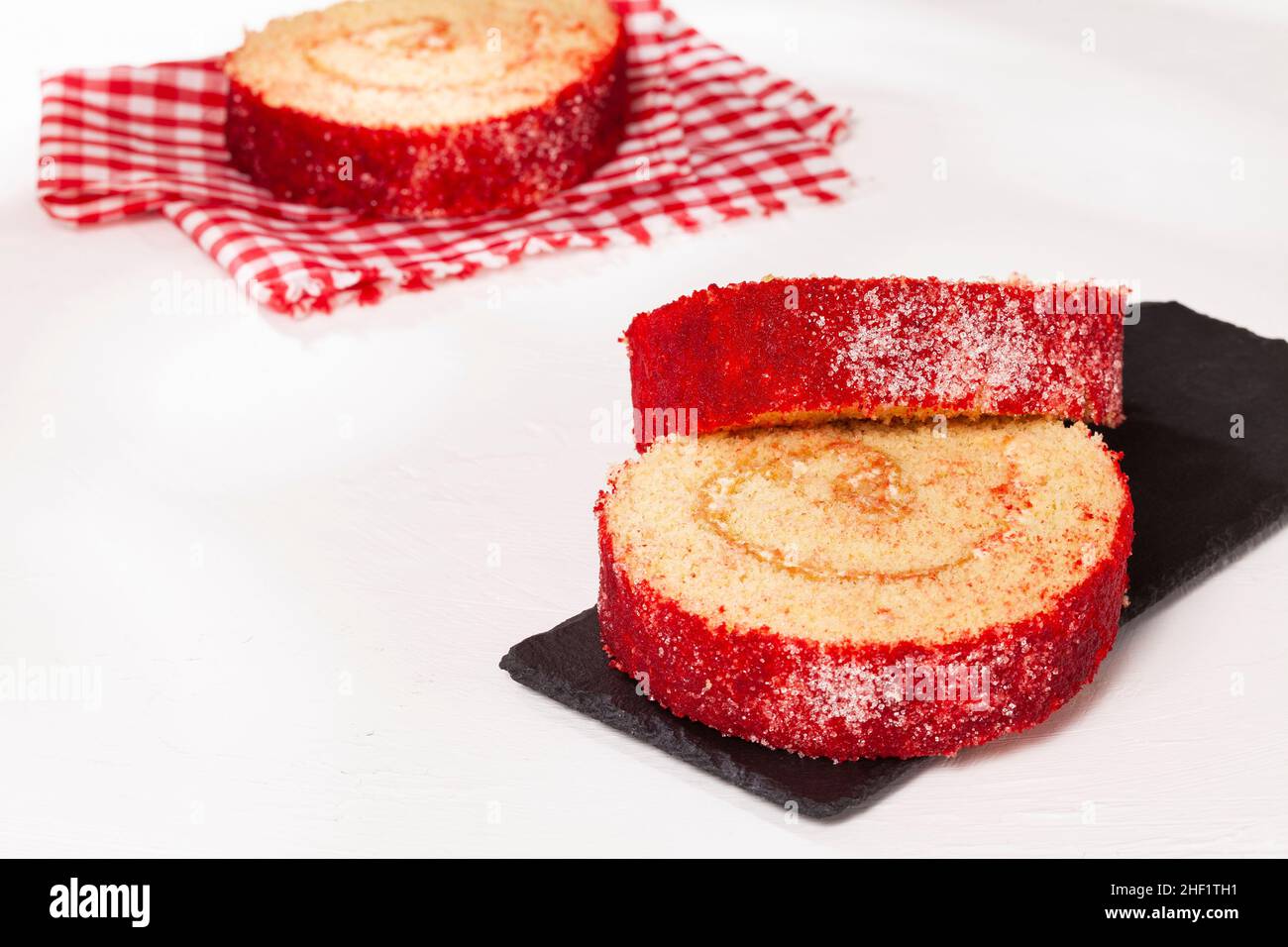 Leckere Süße Guava-Rolle, Traditionelles Kolumbianisches Dessert Stockfoto