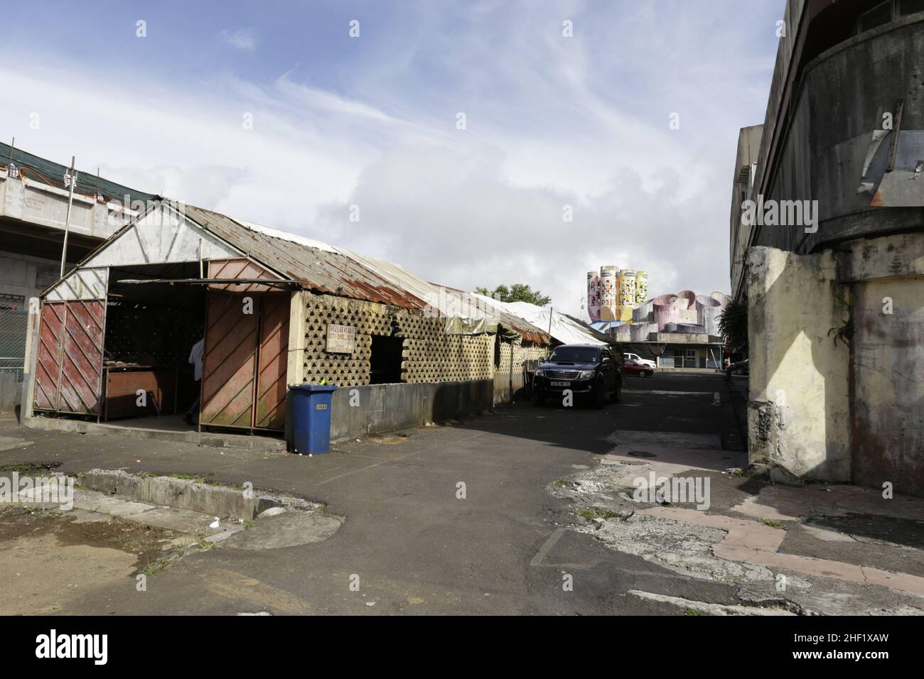 Arcade Salaffa Curepipe, Mauritius Stockfoto