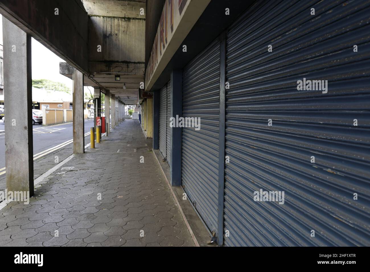 Arcade Salaffa Curepipe, Mauritius Stockfoto