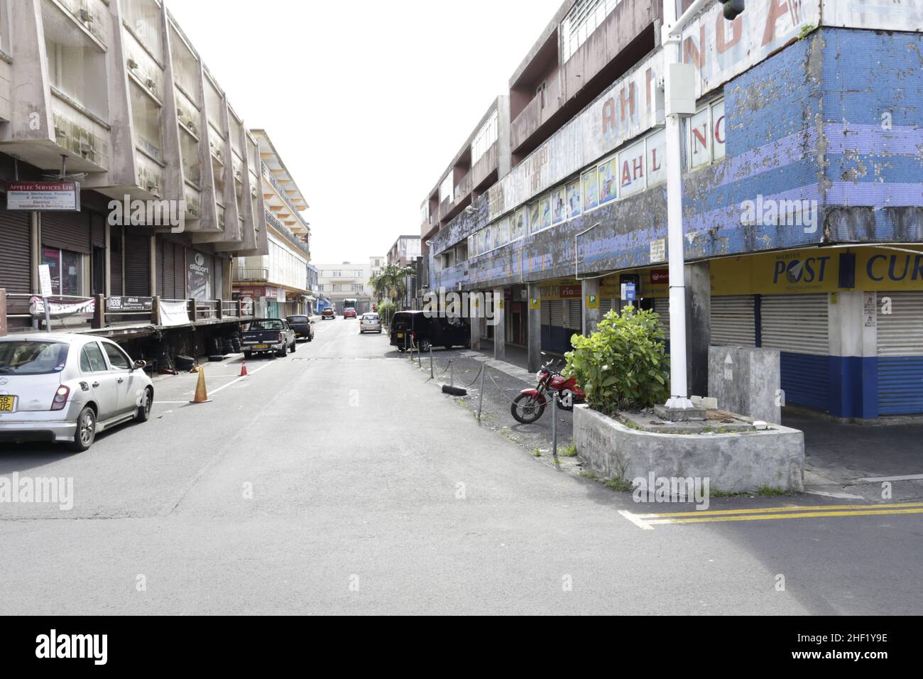 Arcade Salaffa Curepipe, Mauritius Stockfoto