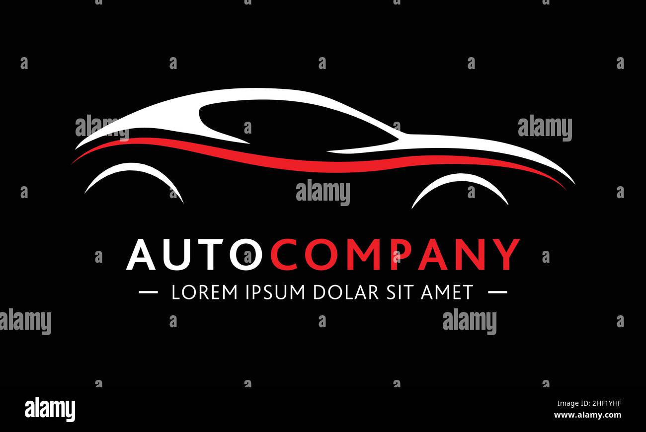 Modernes Auto Company Logo Design. Vektor und Illustration Stock