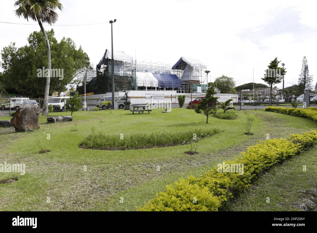 Curepipe est la deuxième ville de Maurice (81 600 Einwohner en 2003). Elle est située sur les hauteurs, presque au Centre de l'île Maurice Stockfoto