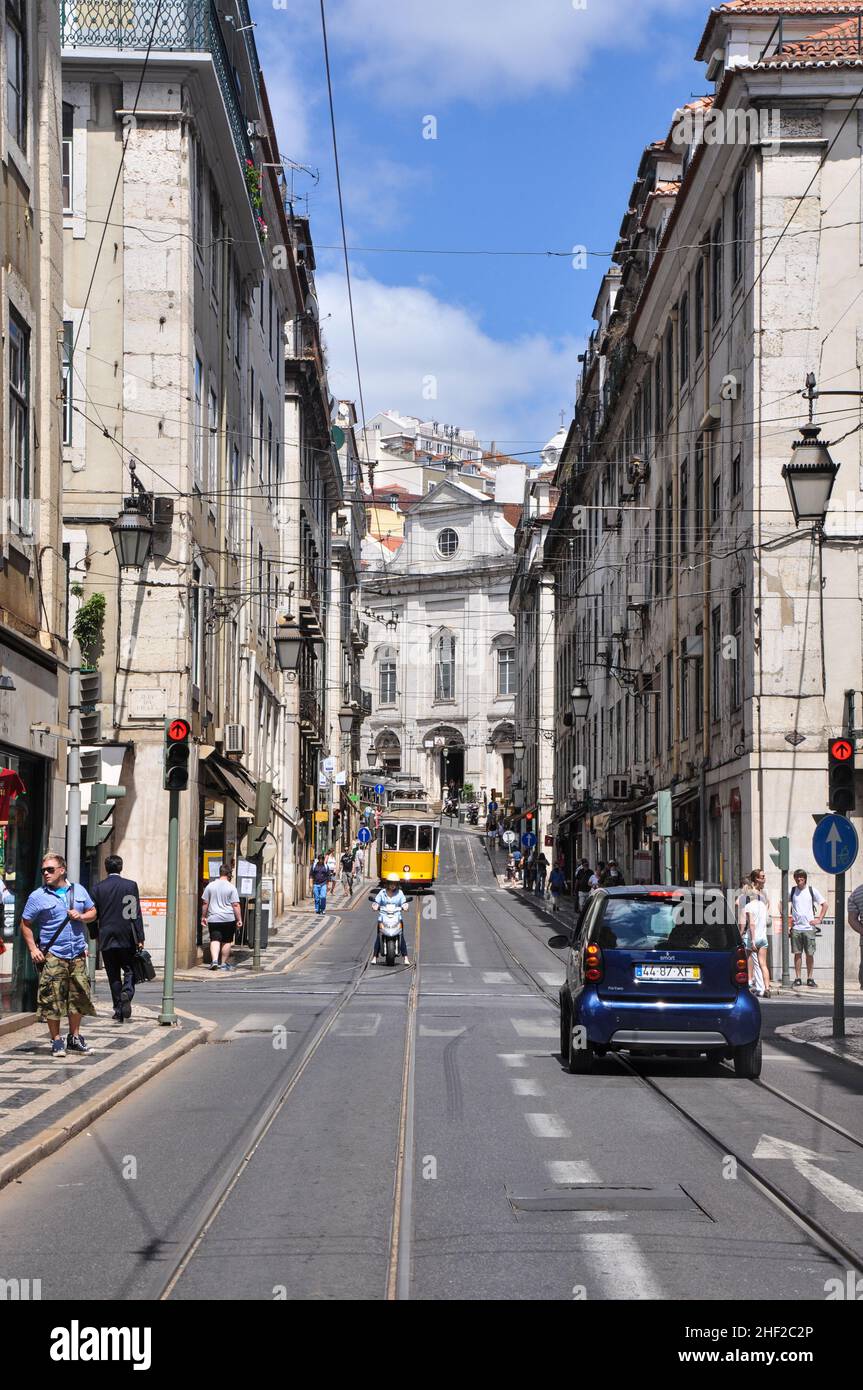 Szenen aus Lissabon Stockfoto