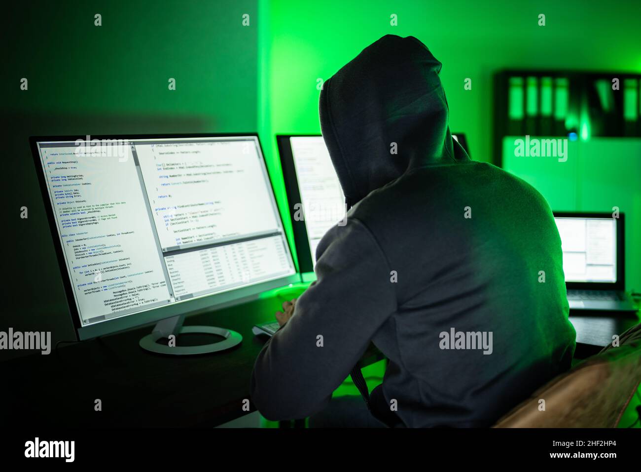 Cybersicherheit Datenmissbrauch Und Hacking-Verbrechen Stockfoto