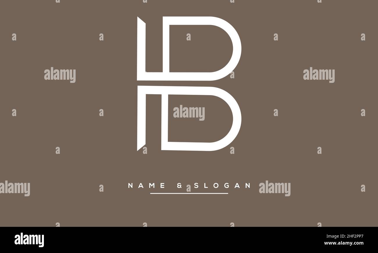 TB, BT Abstract Letters Logo Monogramm Stock Vektor