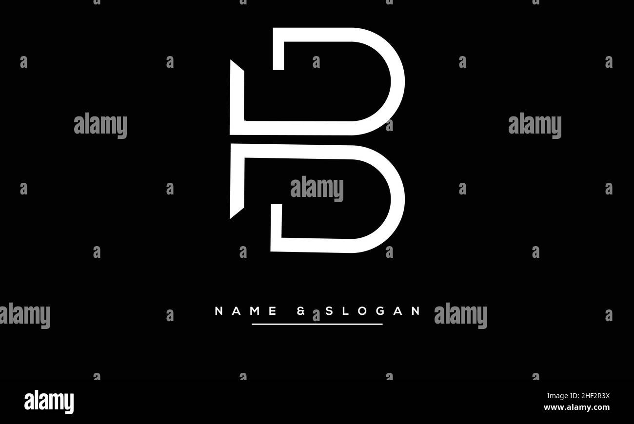TB, BT Abstract Letters Logo Monogramm Stock Vektor