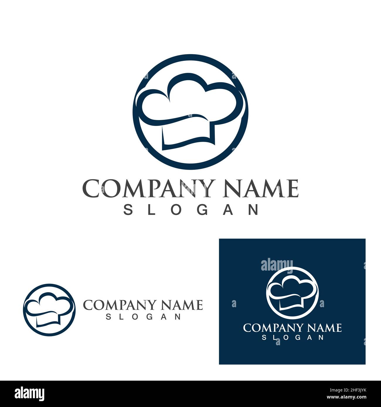 Hat Koch logo template Vector Illustration Stock Vektor