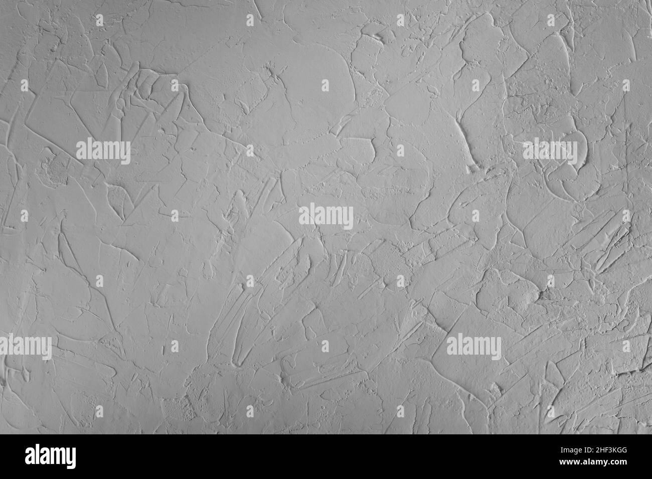 Weiße Gipskartonverputzte Wand, strukturierter Zement-Hintergrund Stockfoto