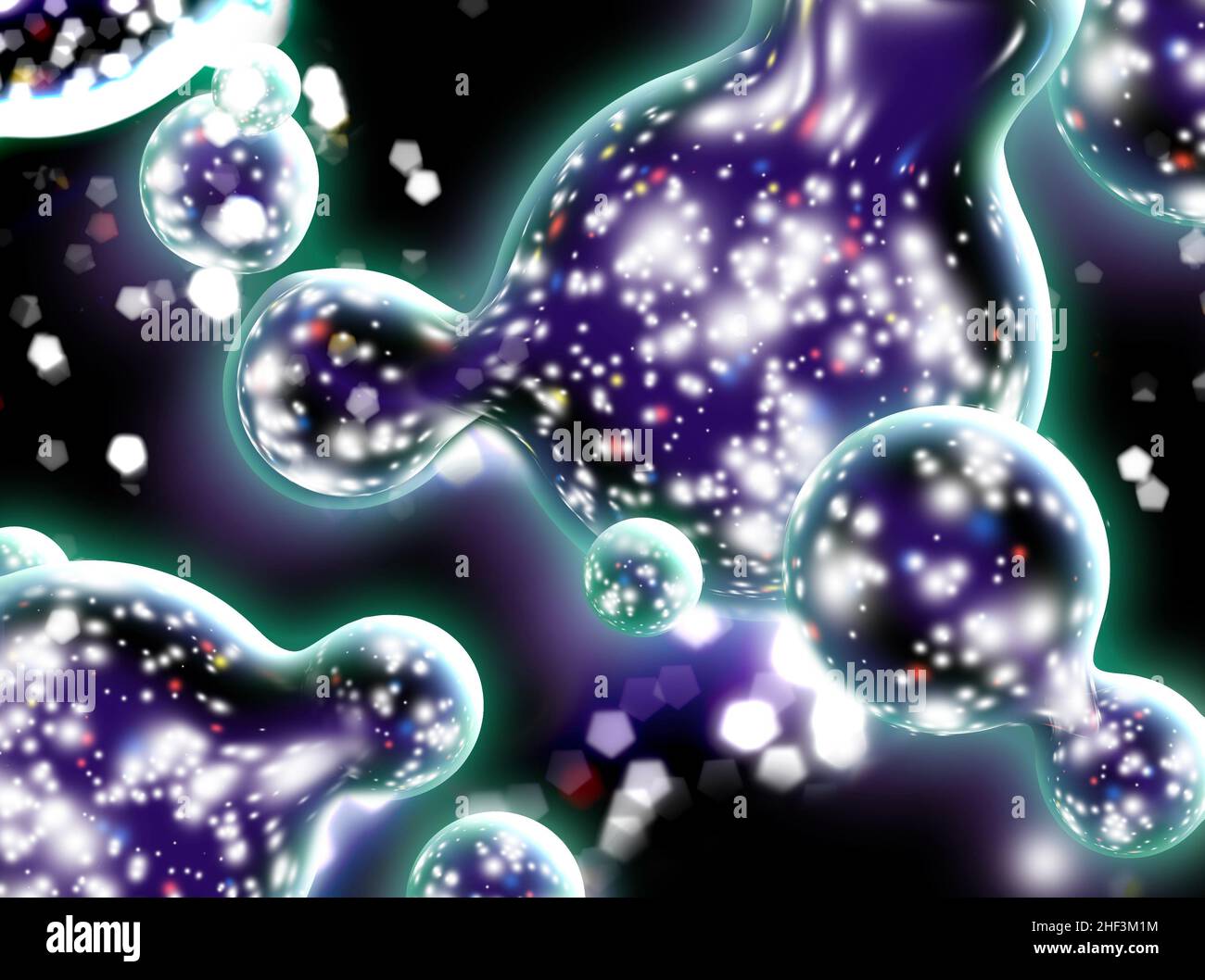 Die multiversen, multiplen Universen Stockfoto