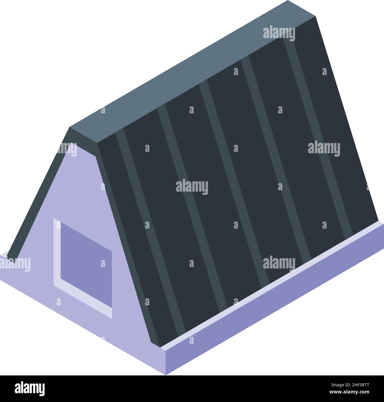 Cute Dog House Icon isometrischer Vektor. Welpen Zwinger. Garten hundehütte Stock Vektor