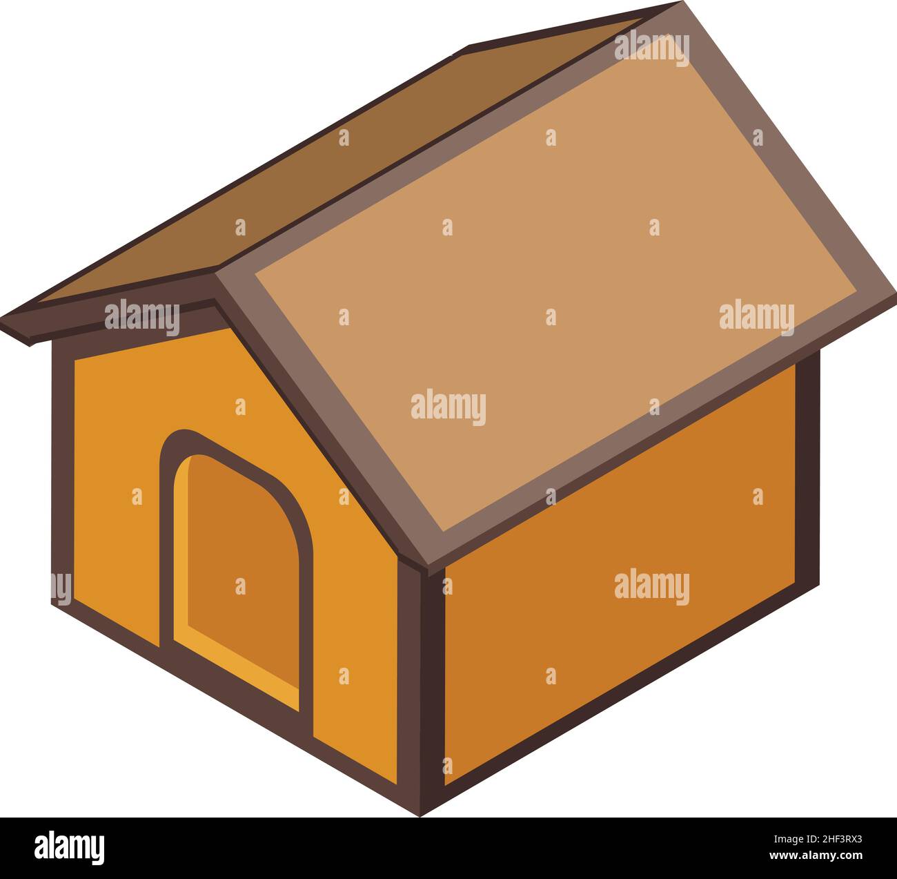 Garten Haustier Haus Symbol isometrischer Vektor. Hundewelpe. Heimtier Stock Vektor