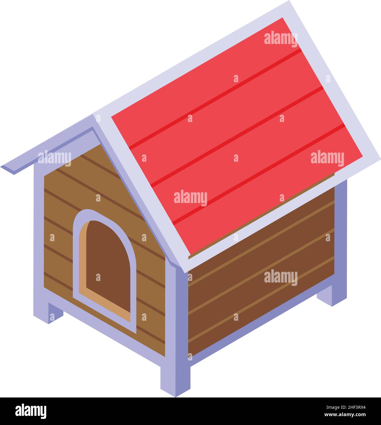 Heim Haustierhaus Symbol isometrischer Vektor. Hundezwinger. hundehütte für Welpen Stock Vektor