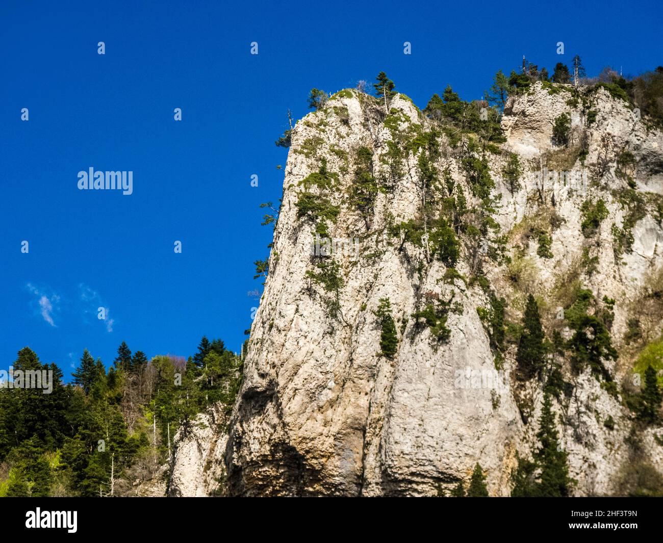 Typische Landschaft des Südens von Frankreich, Rochecolombe, Drome, Rhone, Alpen Stockfoto