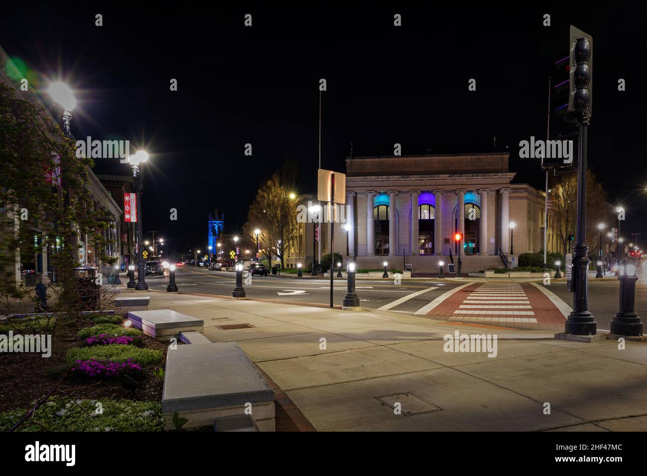 Eine Nacht in Framingham, Massachusetts Stockfoto