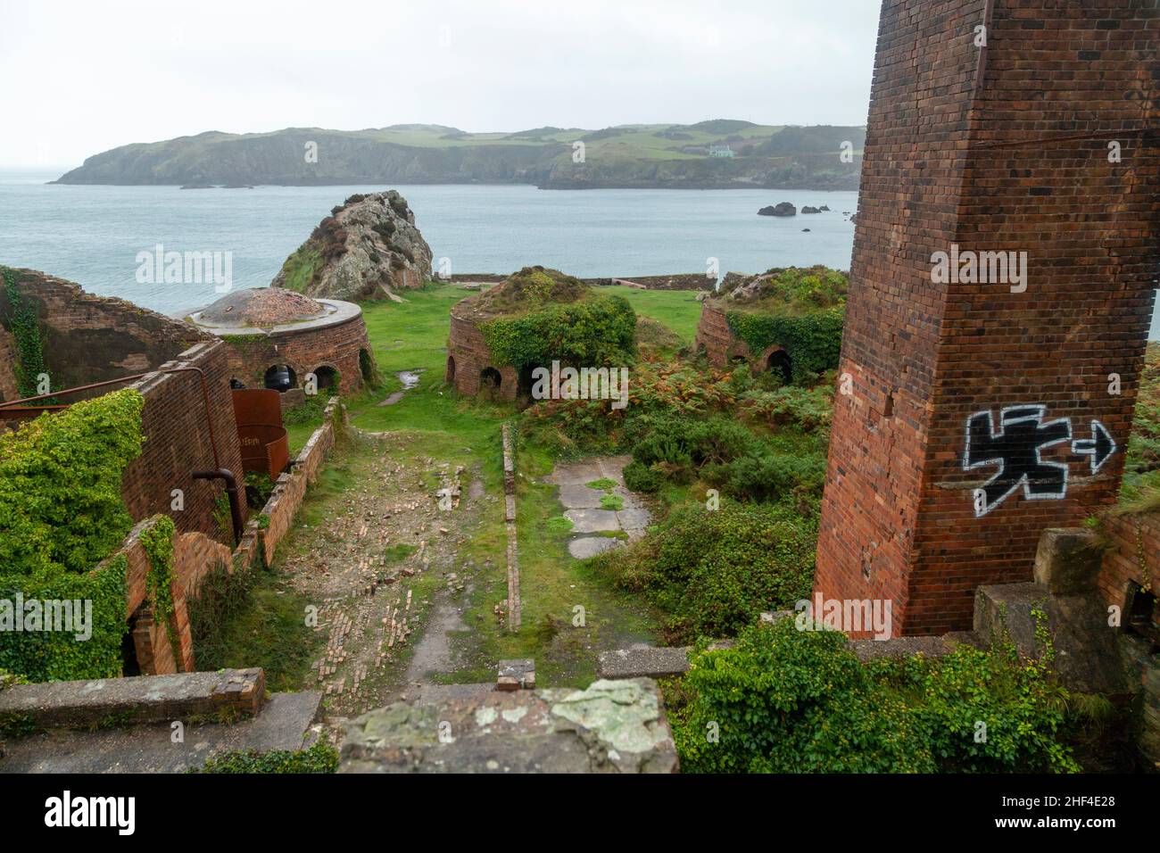 Historische Ziegelei Porth Wen Anglesey North Wales Stockfoto