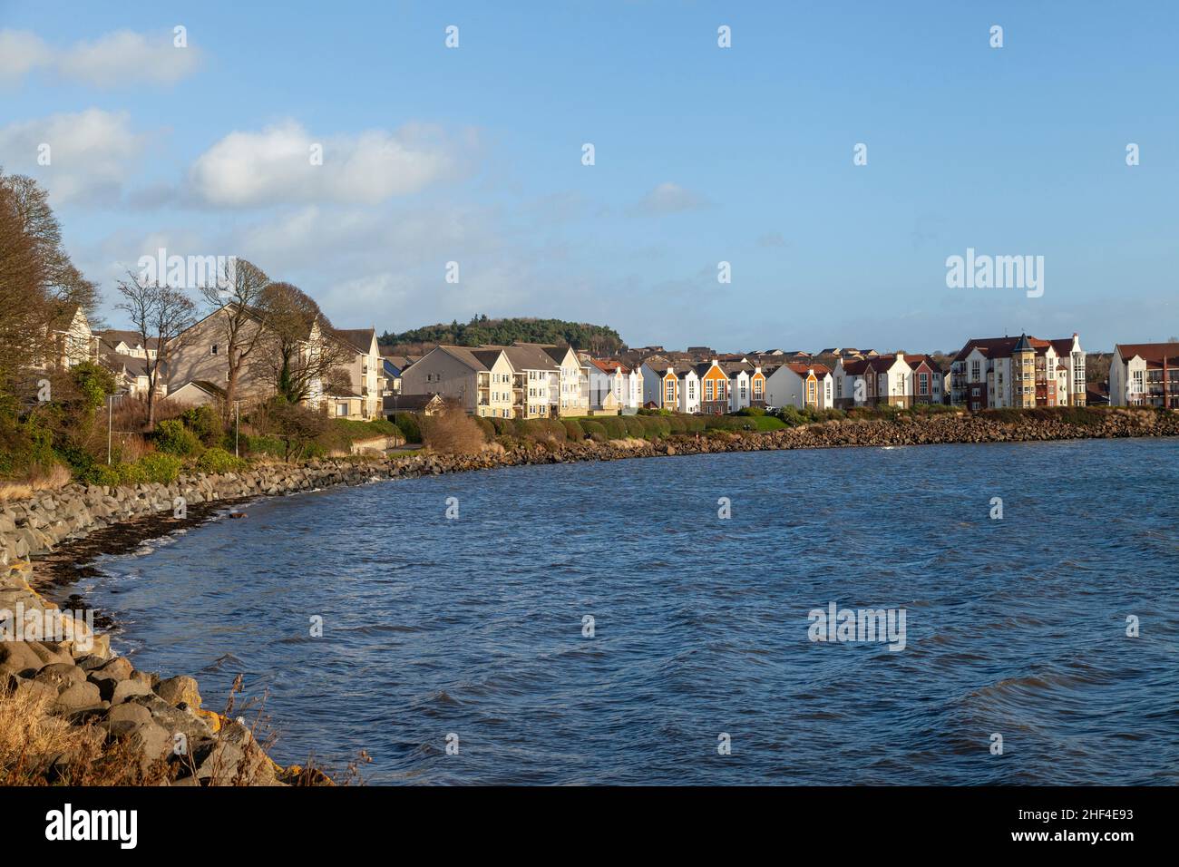 St. David's Harbour entlang des Fife Coastal Path, Fife, Schottland Stockfoto