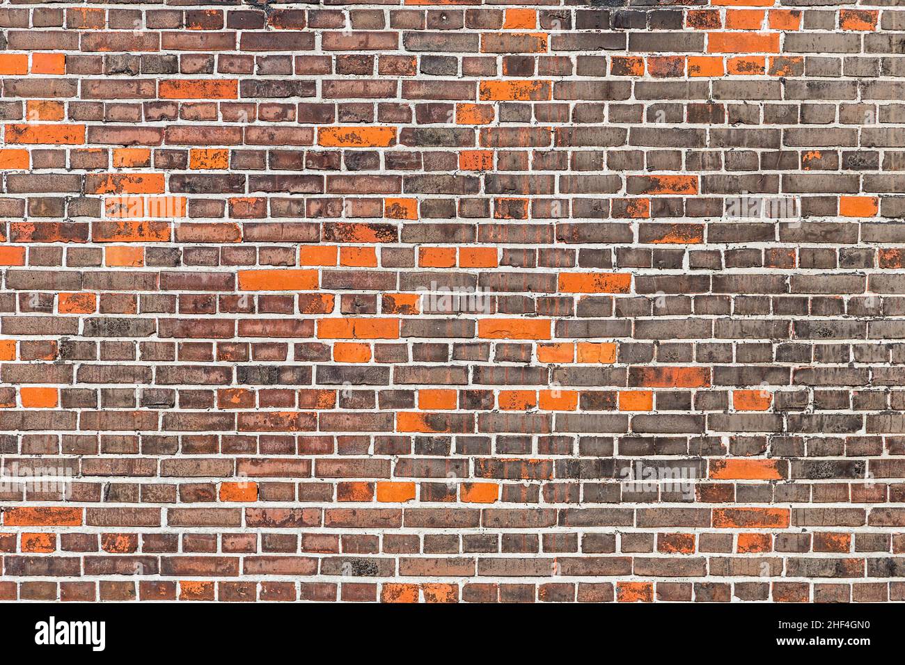 Alte gemauerte Mauer in der ehemaligen Fabrik Stockfoto