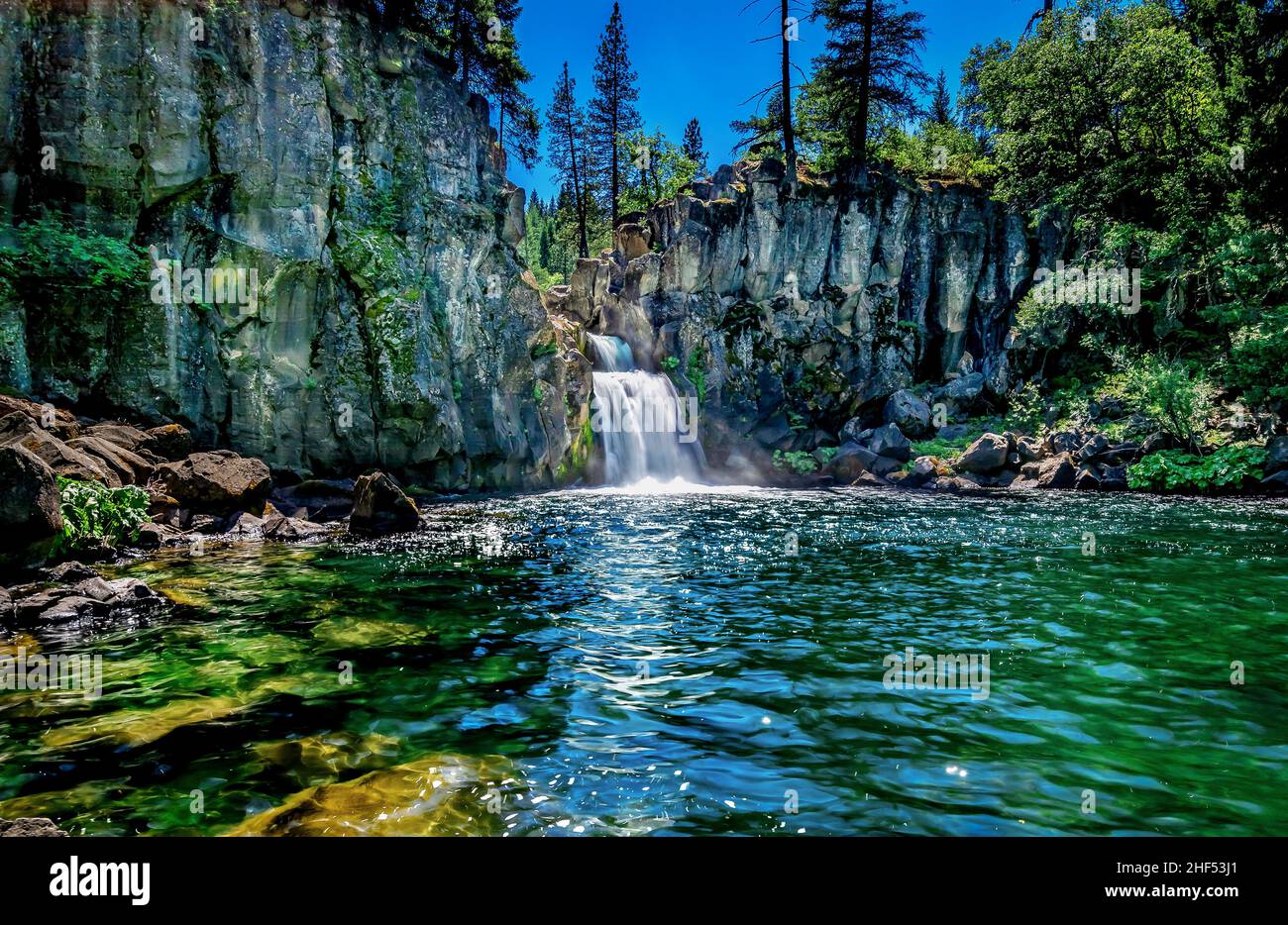 McCloud Falls, Kalifornien Stockfoto