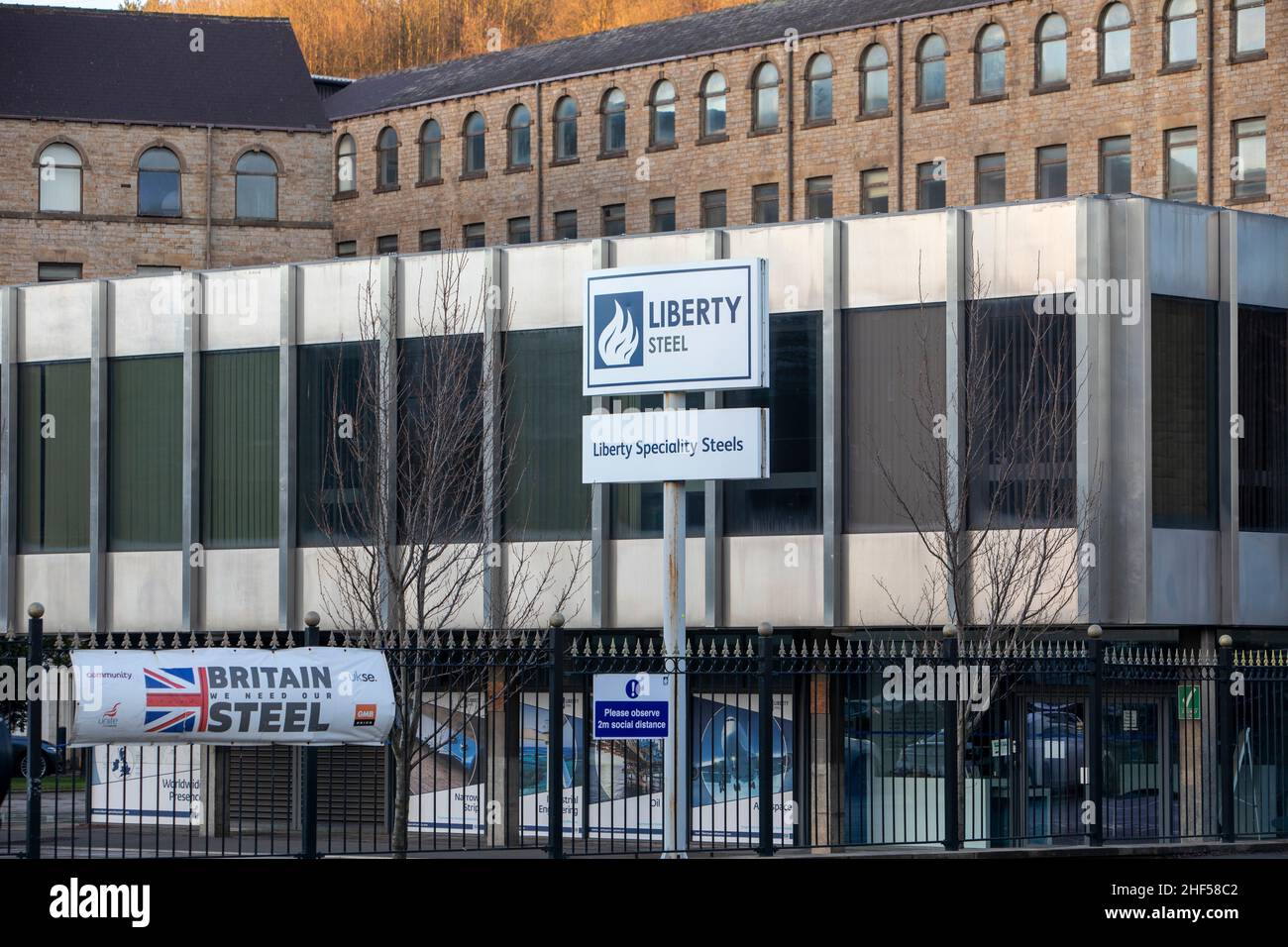 Liberty Steel, Stocksbridge, South Yorkshire, Großbritannien. Stockfoto