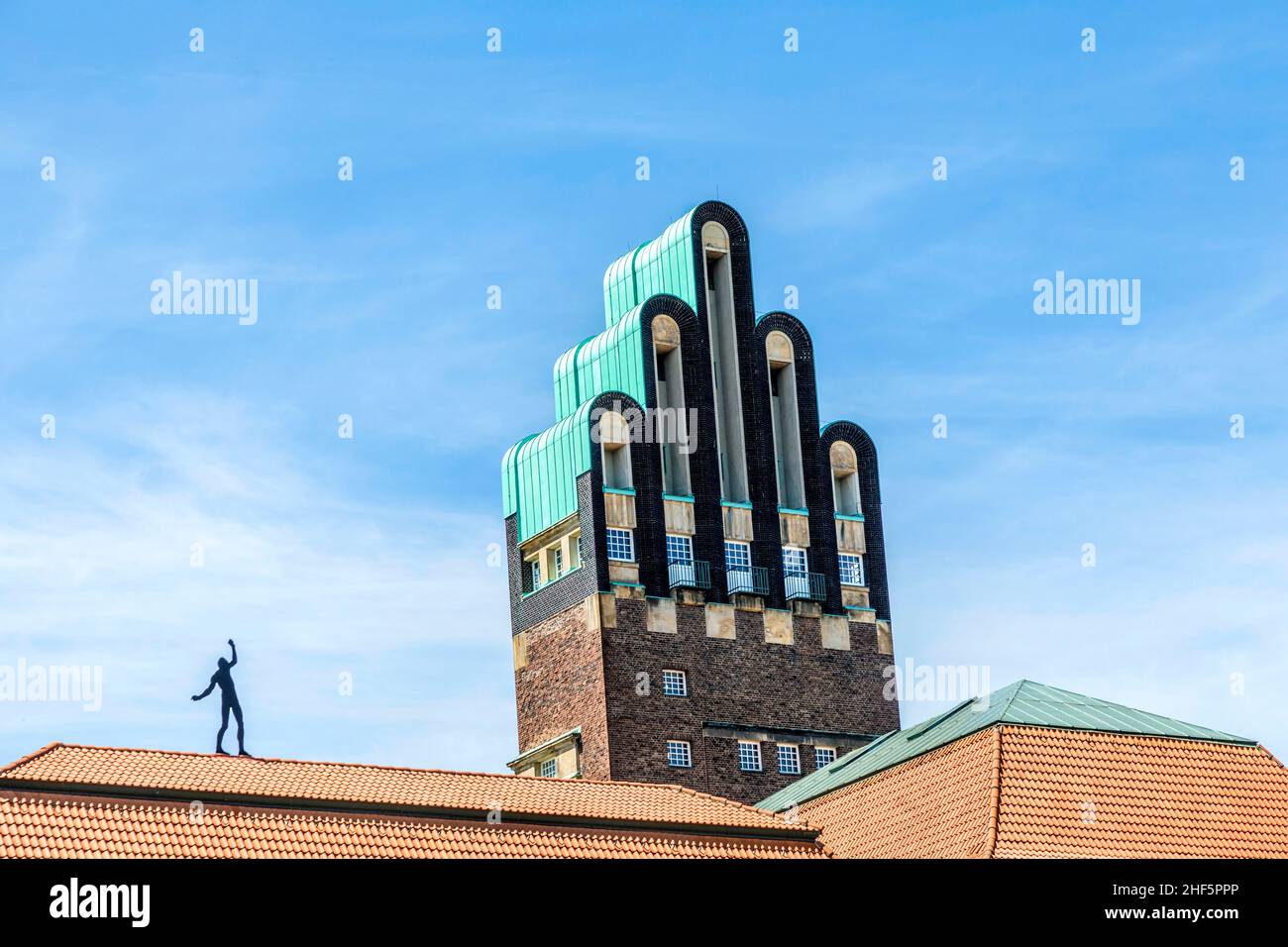 Hochzeitsturm Turm an Kuenstler Kolonie Künstlerkolonie in Darmstadt Deutschland Stockfoto