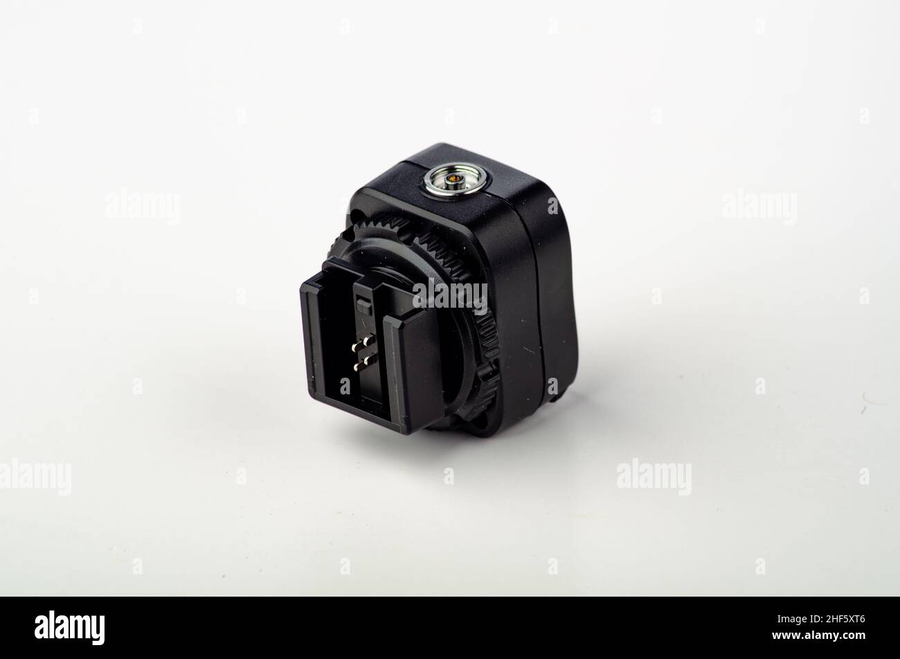 Hot Shoe flash Trigger sync Adapter Stockfoto
