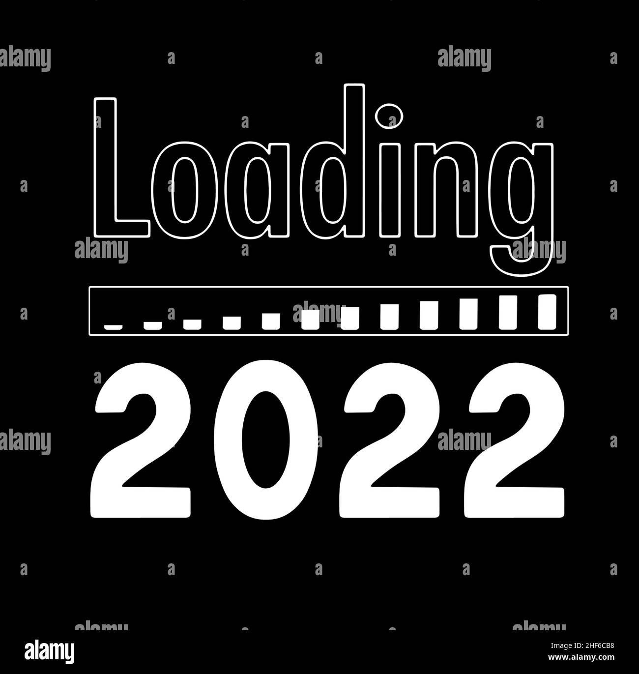 Ladebar zum Jahreswechsel 2022 Stockfoto