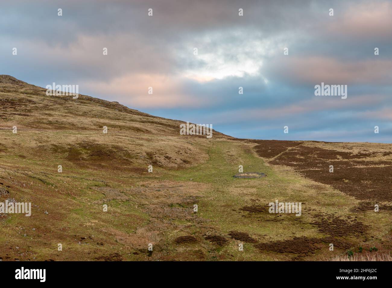 Die wunderschöne unberührte Landschaft von Northumberland inmitten des Northumberland International Dark Sky Park im Breamish Valley Stockfoto