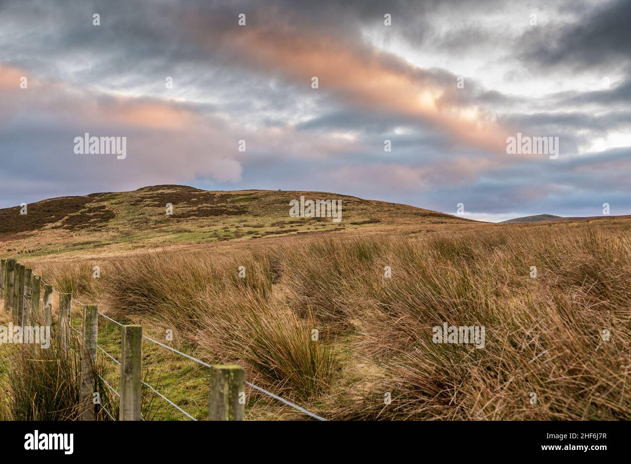 Die wunderschöne unberührte Landschaft von Northumberland inmitten des Northumberland International Dark Sky Park im Breamish Valley Stockfoto