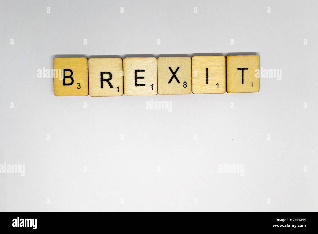 Brexit-Konzept und Idee. Großbritannien wird die EU am 31st. Oktober 2019 verlassen. Es wird nicht entschieden, ob dies mit einem Deal oder einem No Deal sein wird. Großbritannien Stockfoto