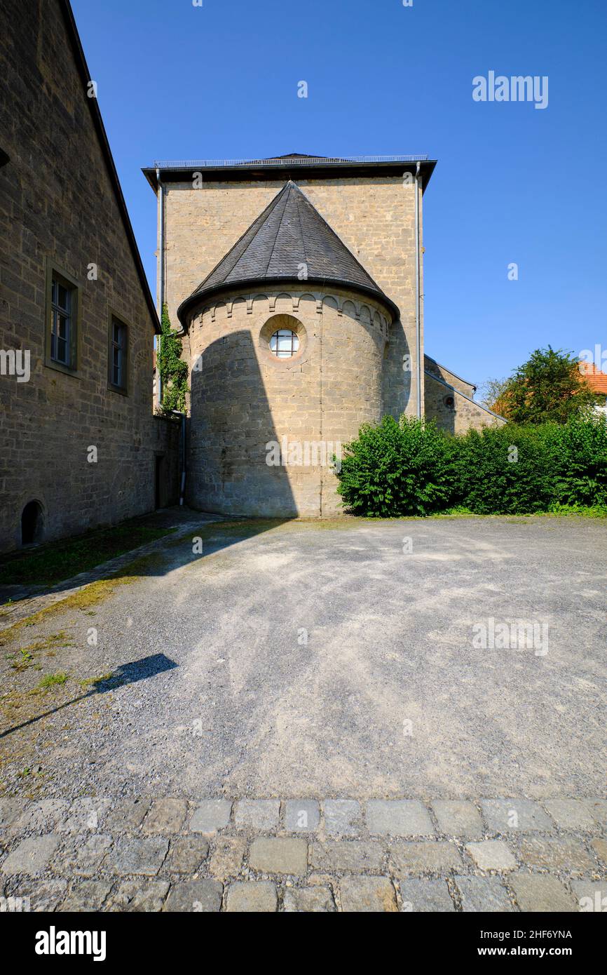 Kloster Wechterswinkel, Gemeinde Bastheim, Biosphärenreservat Rhön, Kreis Rhön-Grabfeld, Unterfranken, Franken, Bayern, Deutschland Stockfoto