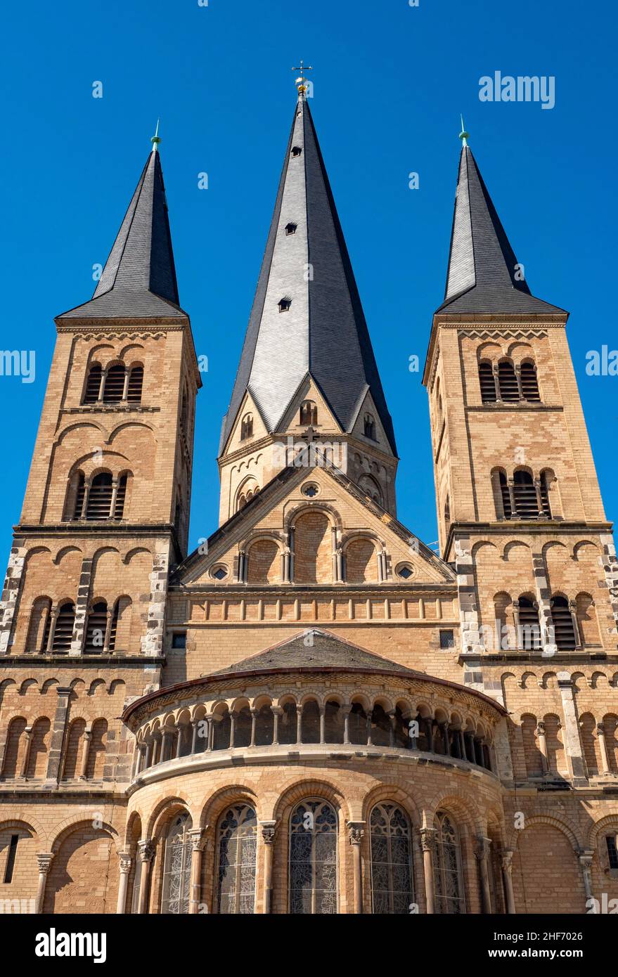 Münster am Münsterplatz, Bonn, Rheintal, Nordrhein-Westfalen, Deutschland Stockfoto