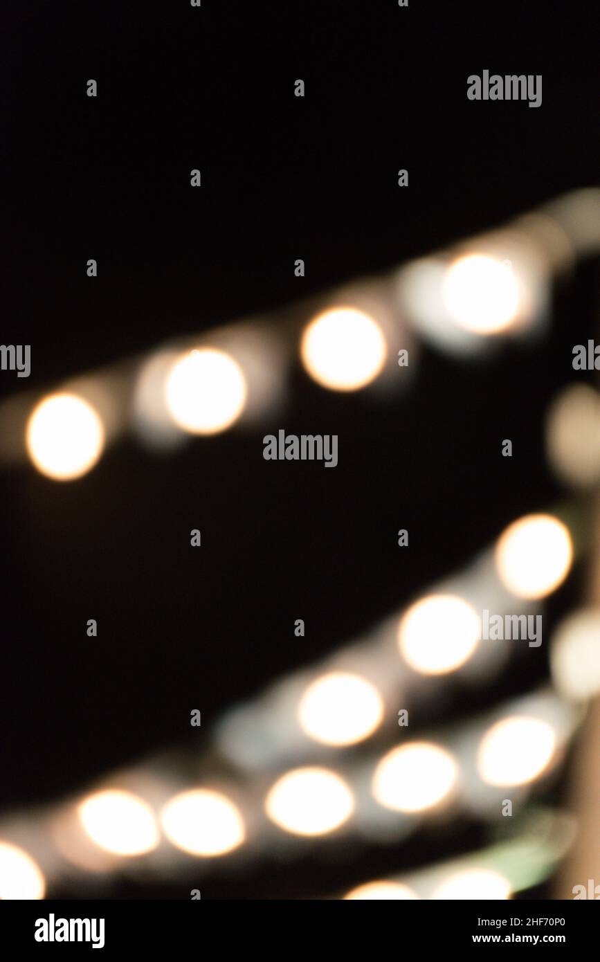 Lichtpunkte, verschwommen Stockfoto