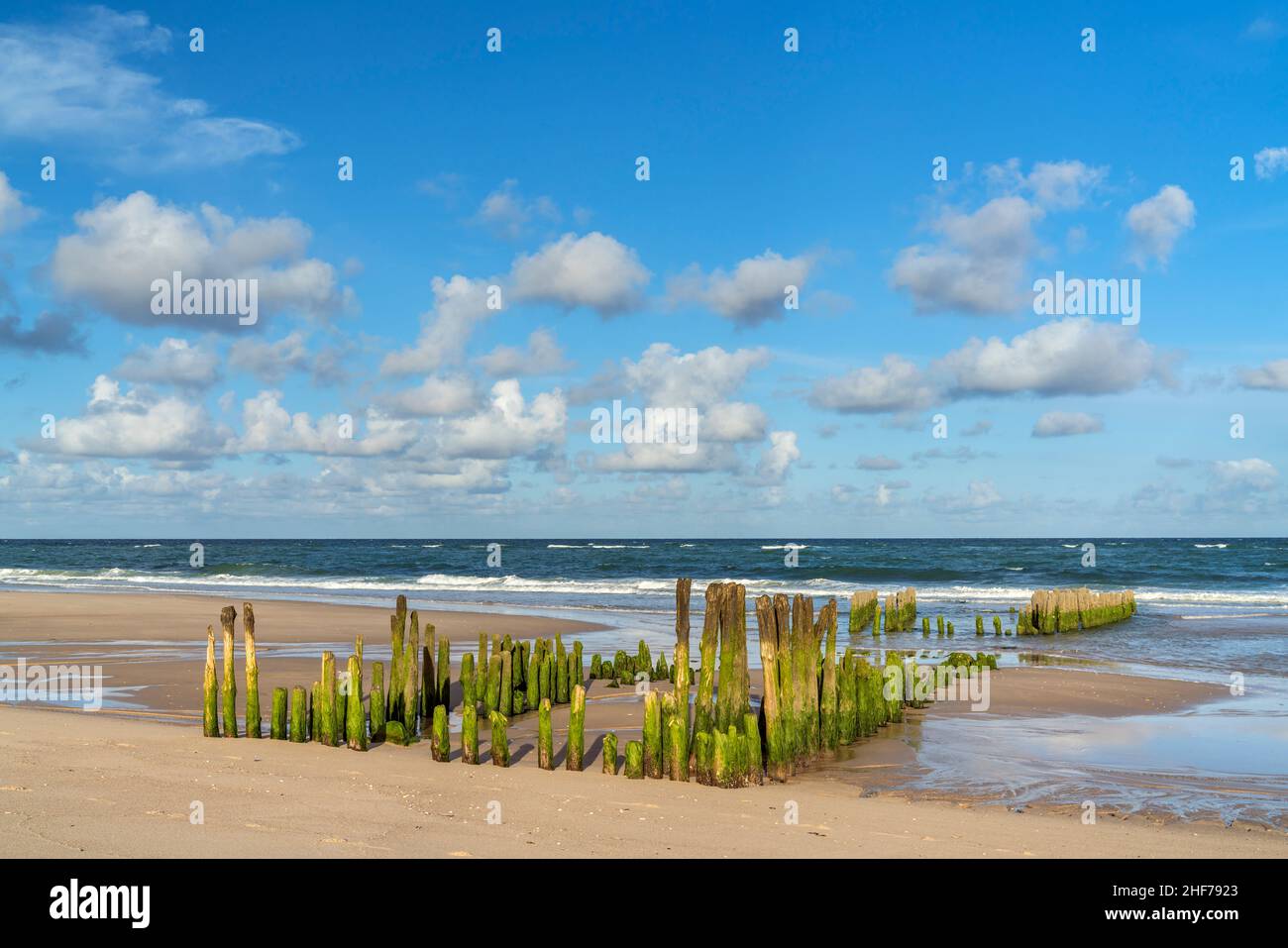 Bei Ebbe vor Rantum, Insel Sylt, Schleswig-Holstein, Deutschland Stockfoto