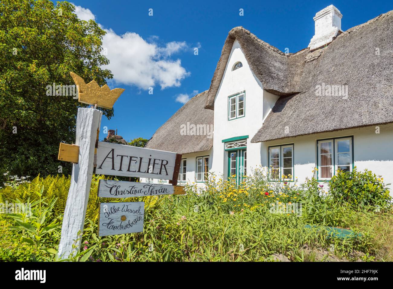 Friesisches Haus in Keitum, Insel Sylt, Schleswig-Holstein, Deutschland Stockfoto
