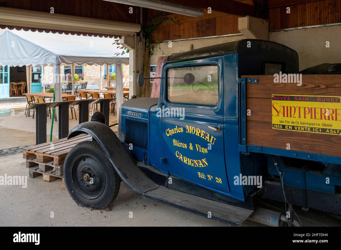 Frankreich, Lothringen, Pays de Stenay et du Val Dunois, Grand Est Region, Stenay, Biermuseum / Europäisches Biermuseum, Le musee de la biere Stockfoto