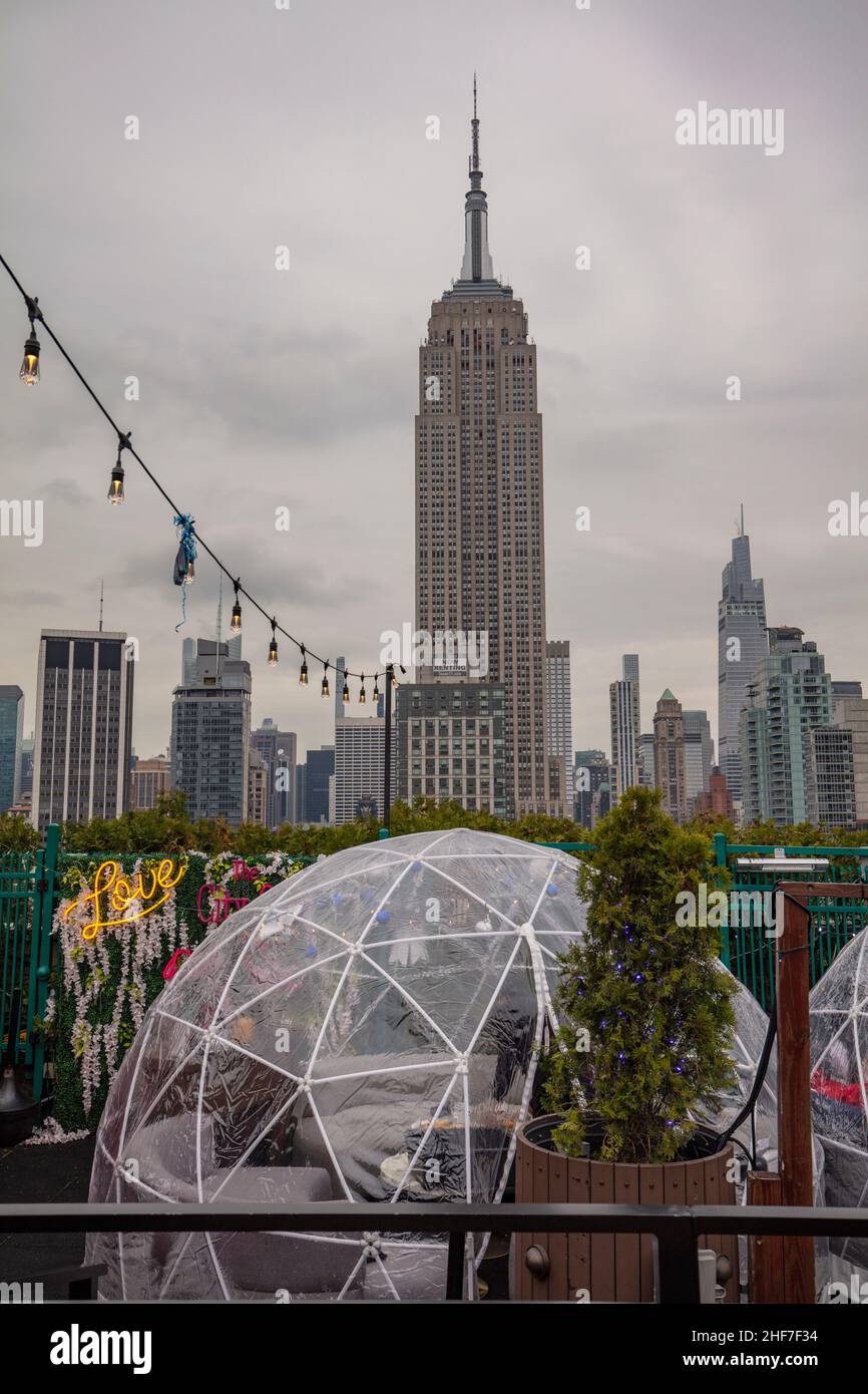 USA, New York City, Manhattan, 230 Fifth Rooftop Bar Stockfoto