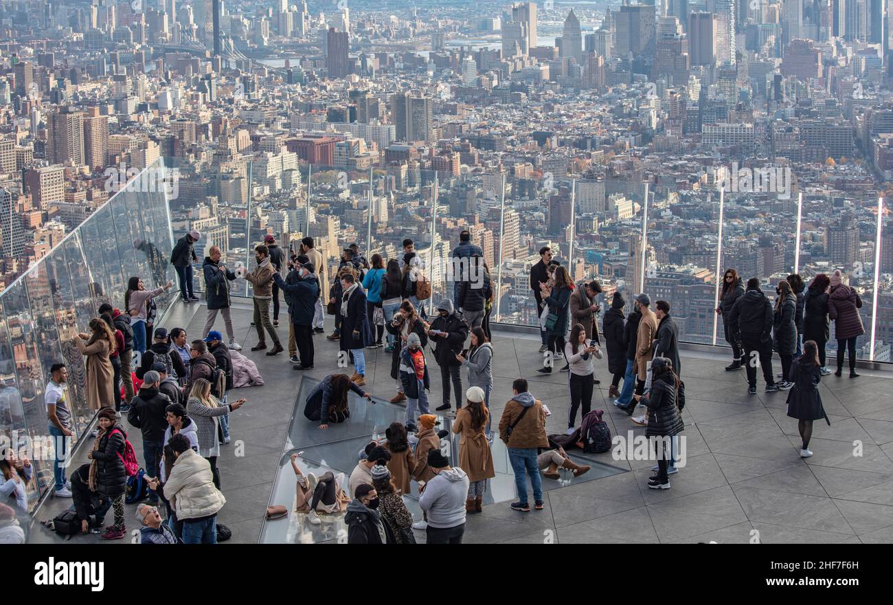 USA, New York City, Manhattan, The Edge Stockfoto