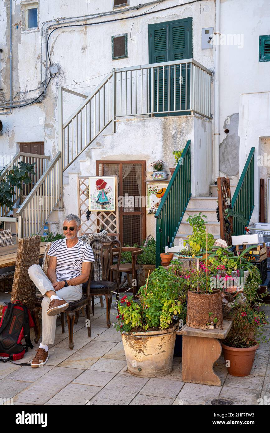 Vieste auf der Halbinsel Gargano in der Provinz Apulien, Italien Stockfoto