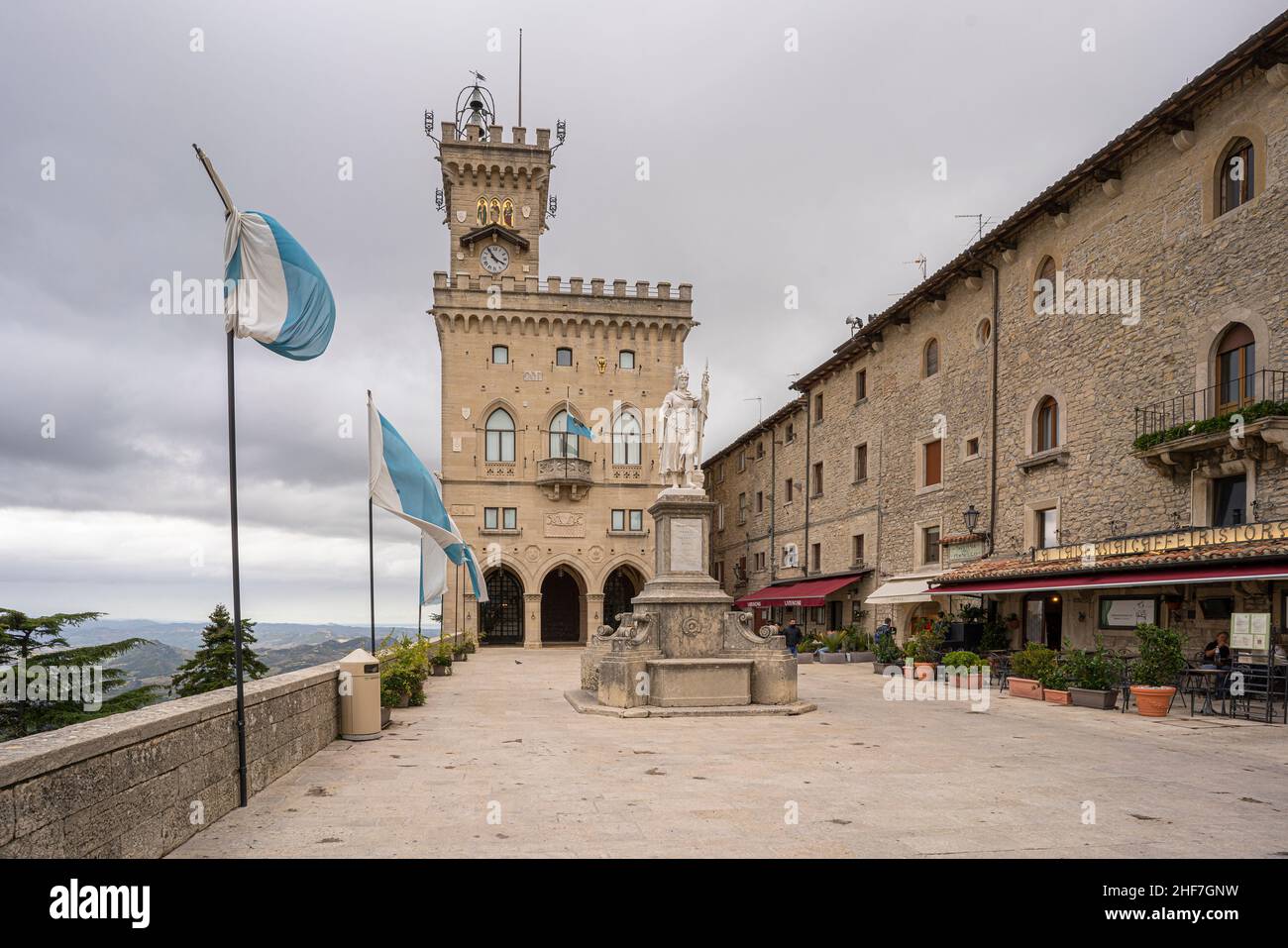 San Marino, republik in Mittelitalien Stockfoto