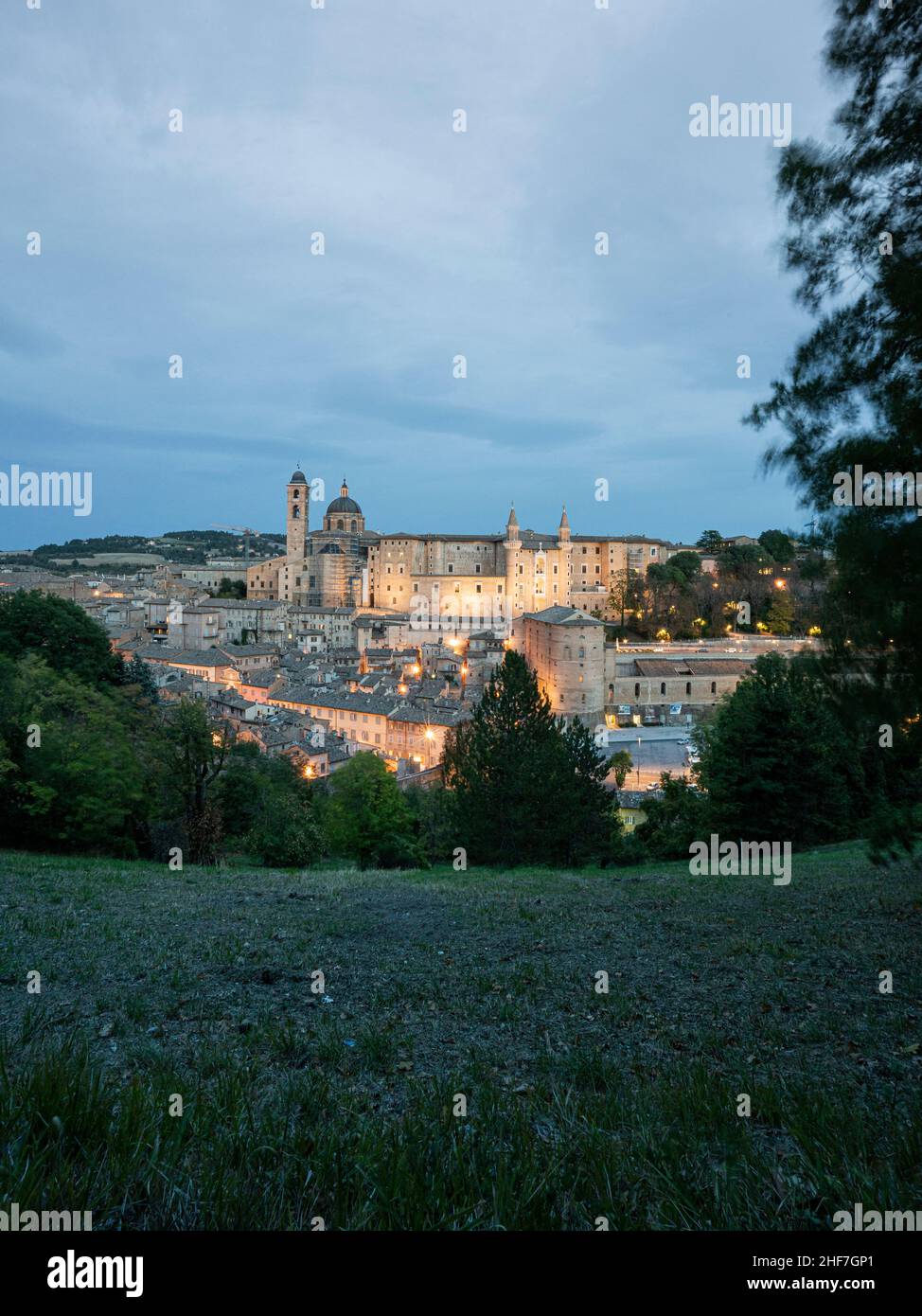 Weltkulturerbe Stadt Urbino in der Provinz Pesaro und Urbino, Italien Stockfoto