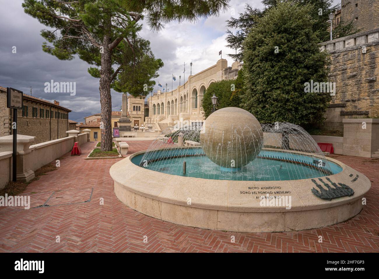 San Marino, republik in Mittelitalien Stockfoto