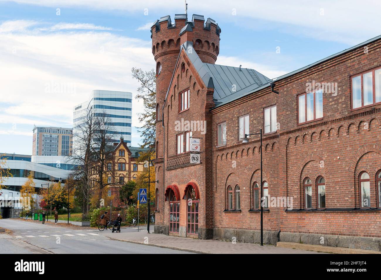 Schweden, Västerbottens län, Umeå, Universitätsstadt, Zentrum, Stockfoto