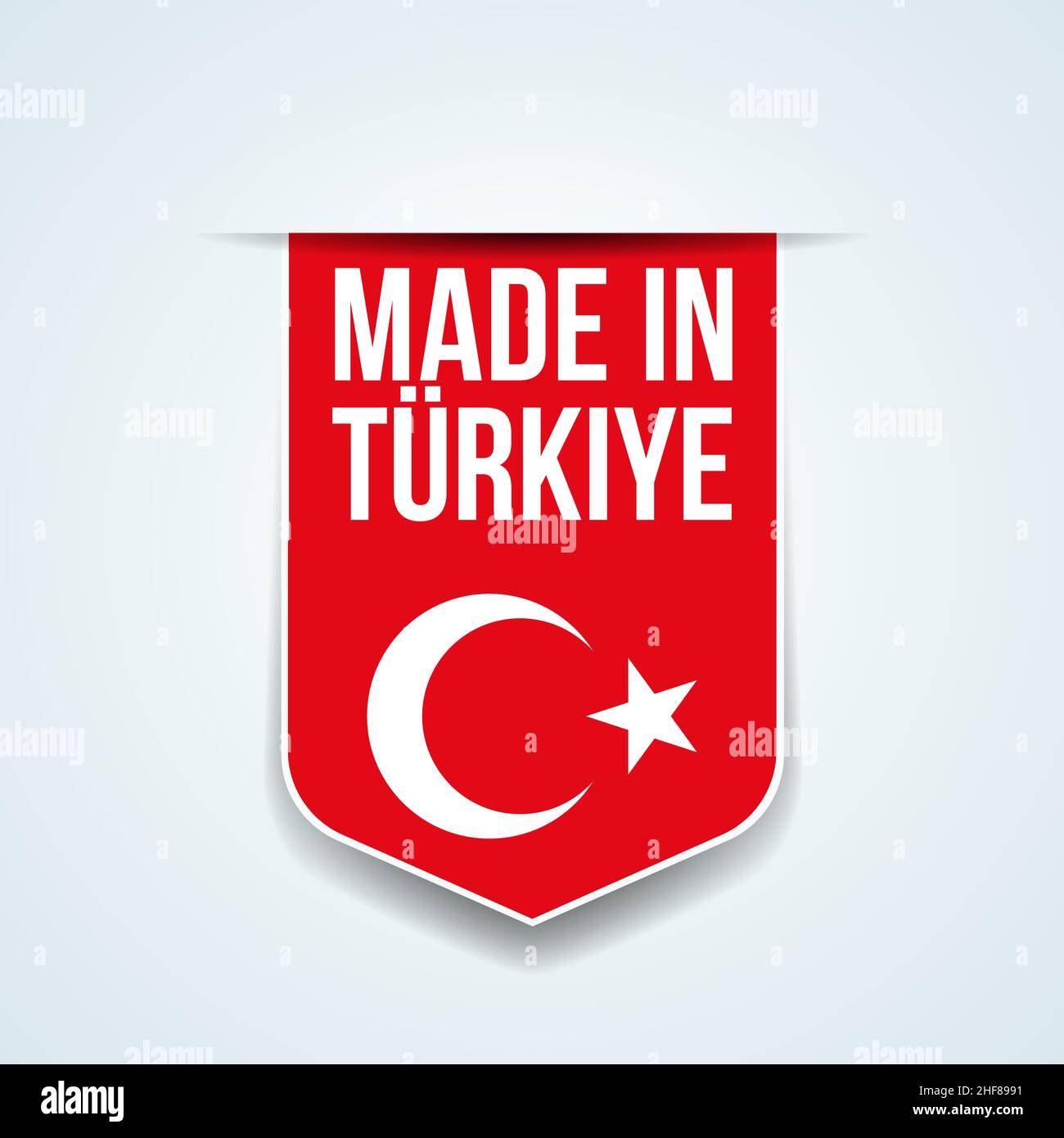 Made in Türkiye Banner Promotion Illustration Stock Vektor